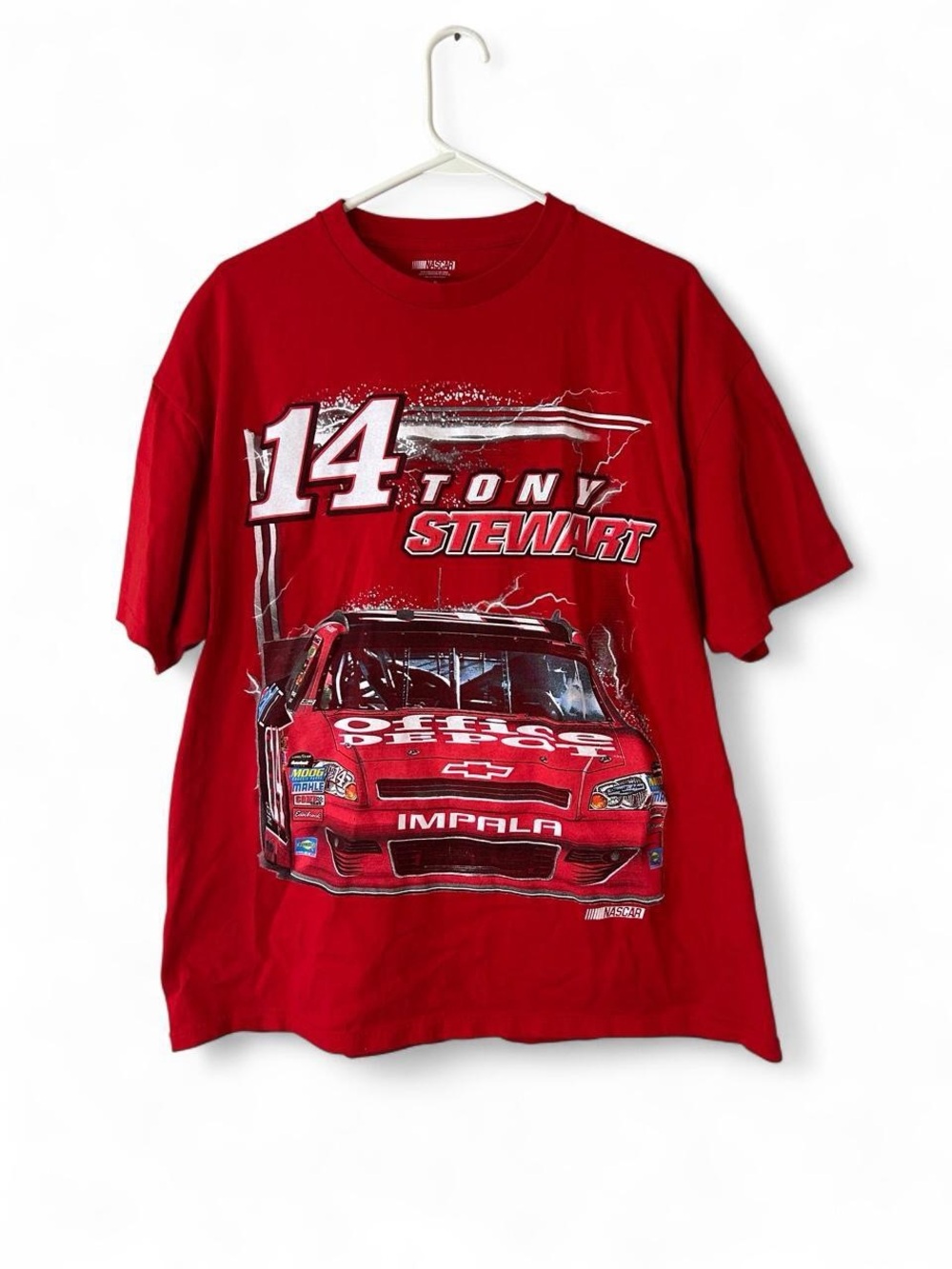 Men’s XL Tony Stewart Red NASCAR Graphic T Shirt